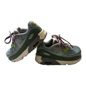 Nike Air Max 90 Sun Club Kids Green and Gray Sneakers